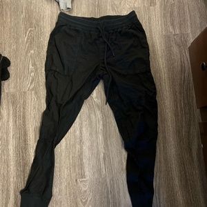 Community Linen Pant- Black cargo like pant jogger